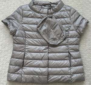 My Anorak Chalet Short Sleeve Duck Down Puffer Jacket with Pouch XL NWT